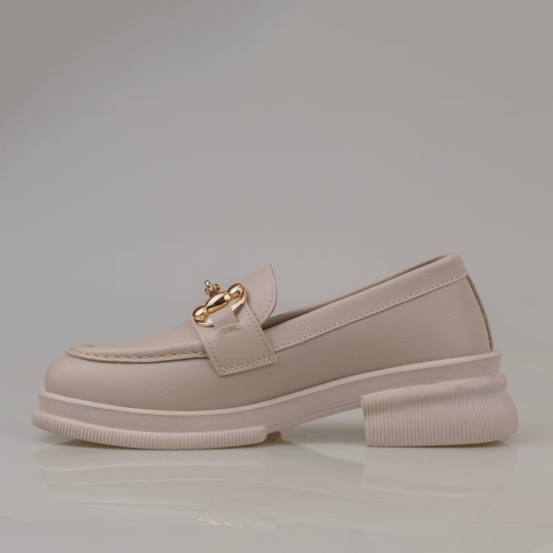 Trend Adımlar Krem Soft Step Kadın Hafif Yapılı Oxford Ayakkabı