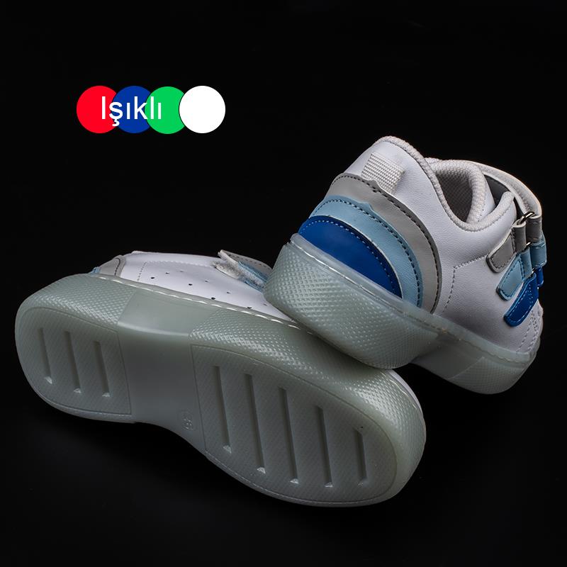 Trend AdımlarTrend Adımlar Mavi Rainbow Unisex Çocuk Işıklı Sneaker