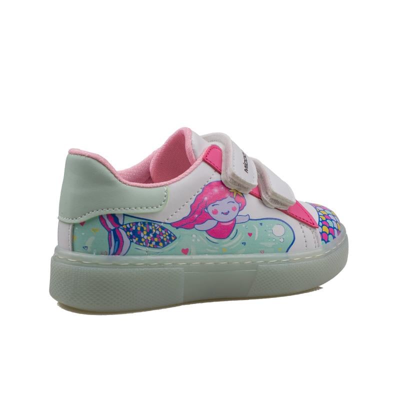 Trend Adımlar Pembe Cute Monster Işıklı Çocuk Sneaker