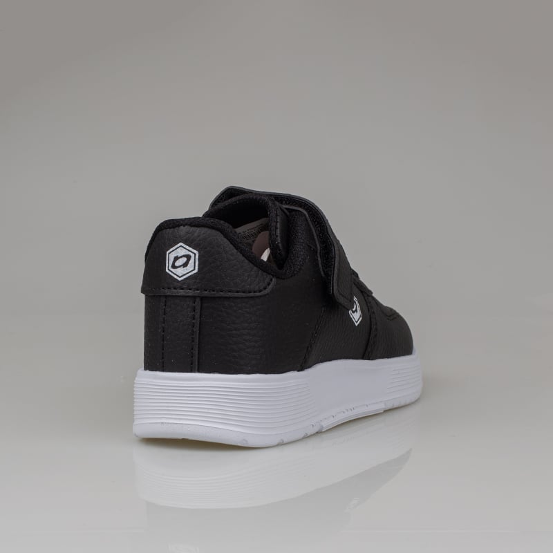 Trend Adımlar Siyah-Beyaz Unisex Çocuk Cırt Cırtlı Günlük Sneaker