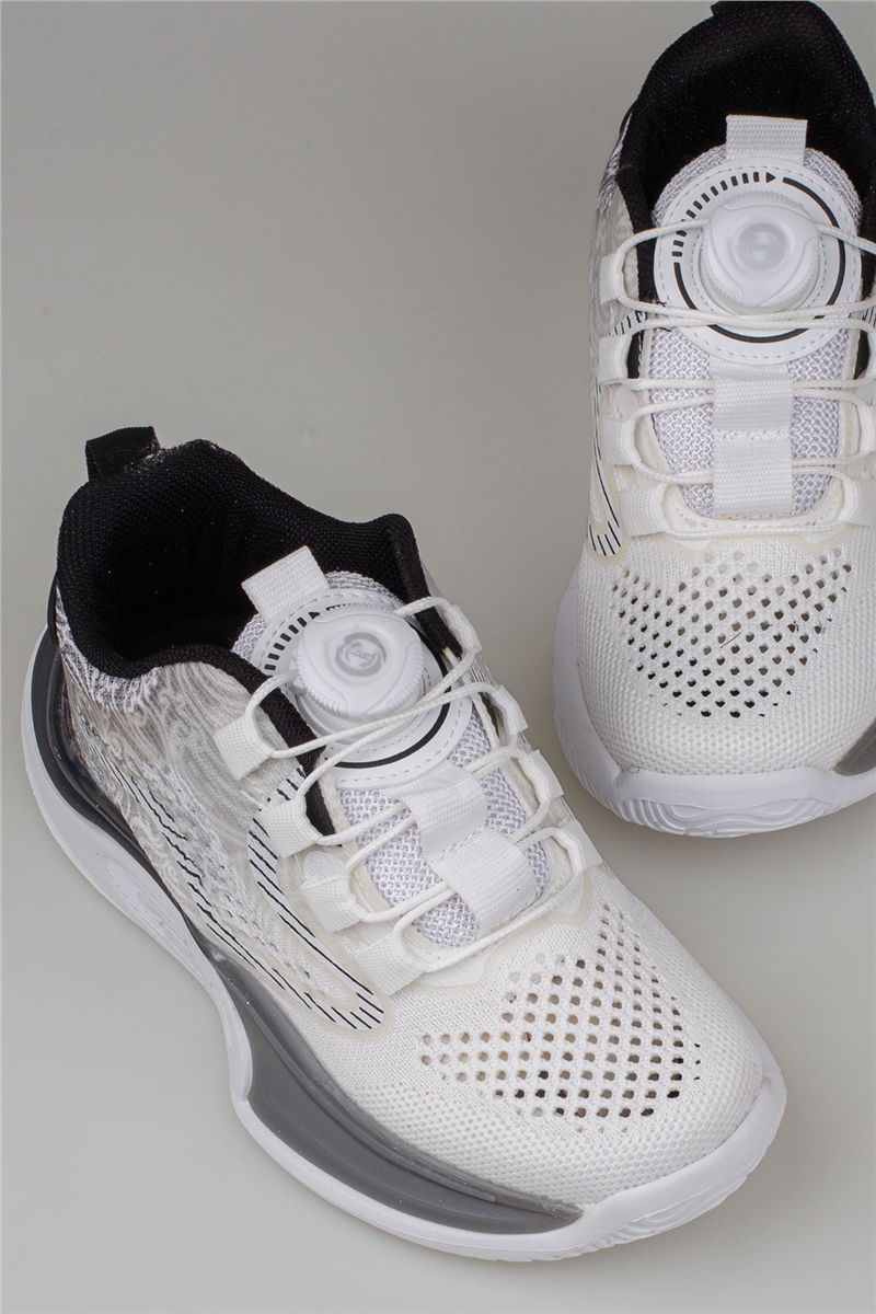 Trend Adımlar Siyah Çocuk Ayarlanabilir Dial Sistem Sneaker