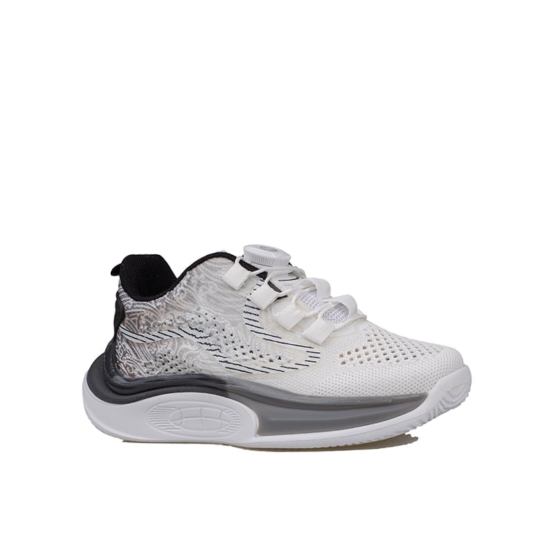 Trend Adımlar Siyah Çocuk Ayarlanabilir Dial Sistem Sneaker