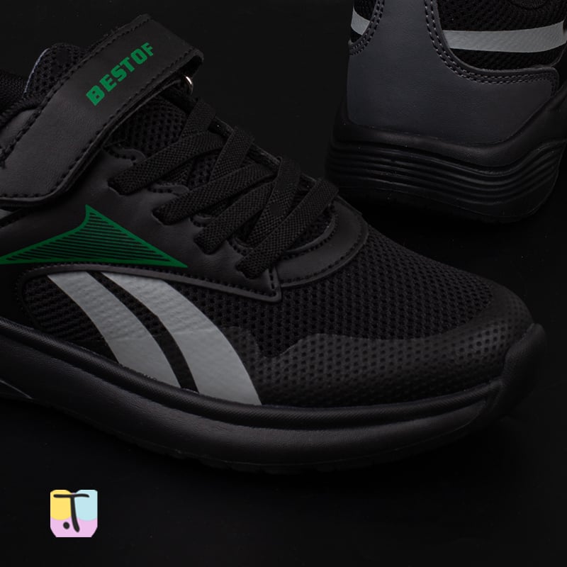 Trend Adımlar Siyah Comfortable İç Destekli Erkek Çocuk Sneaker