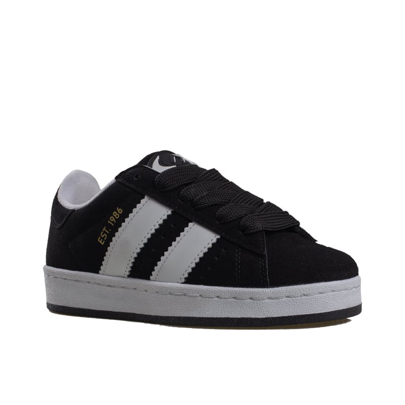 Trend Adımlar Siyah Düz Çizgili Tarz Unisex Sneaker
