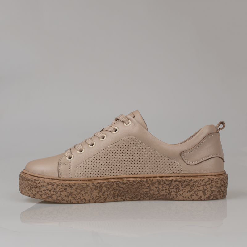 Trend Adımlar Vizon Opi Hakiki Deri Kadın Sneaker
