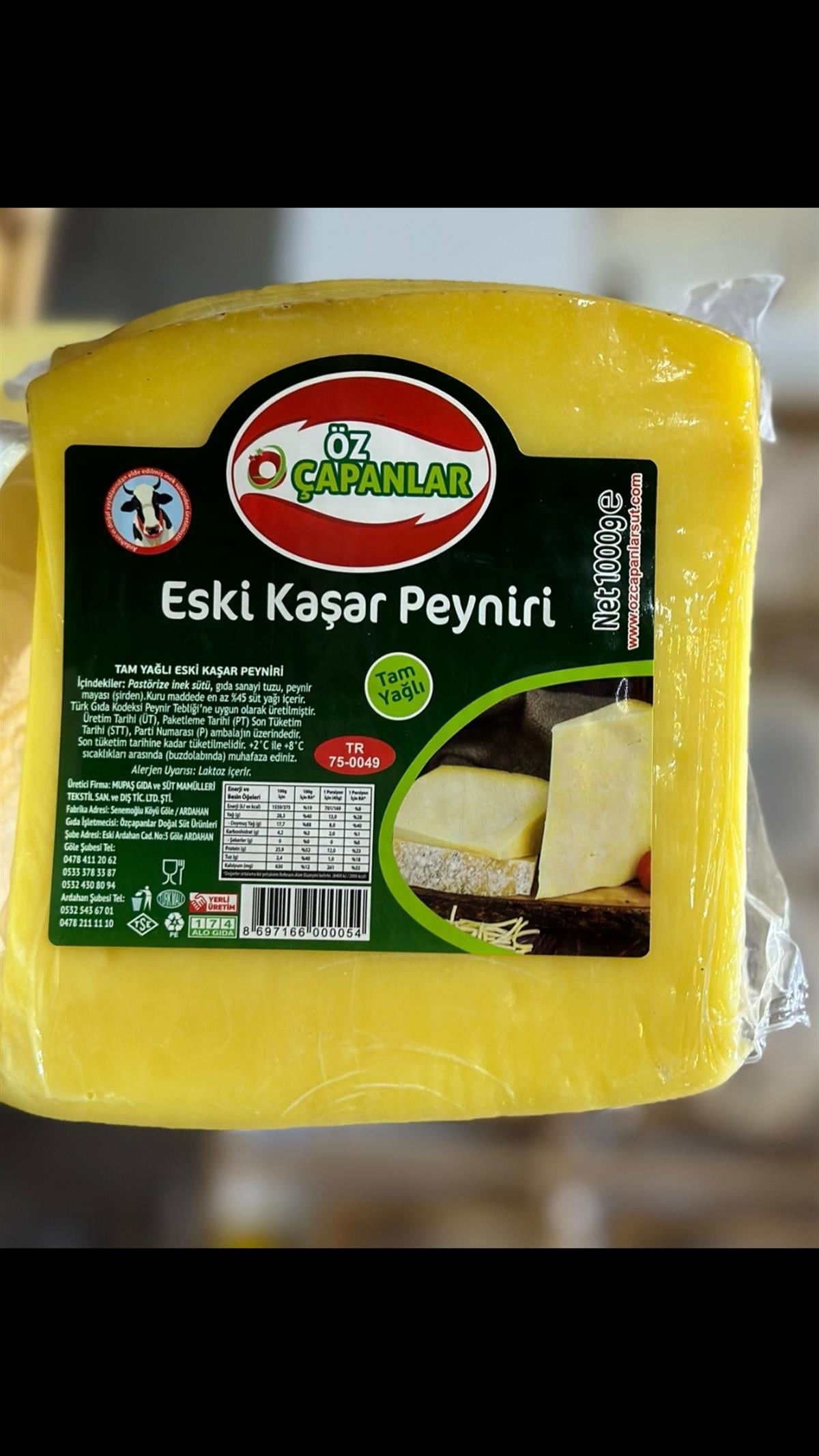 DİLİM ESKİ KAŞAR (1000 GR)