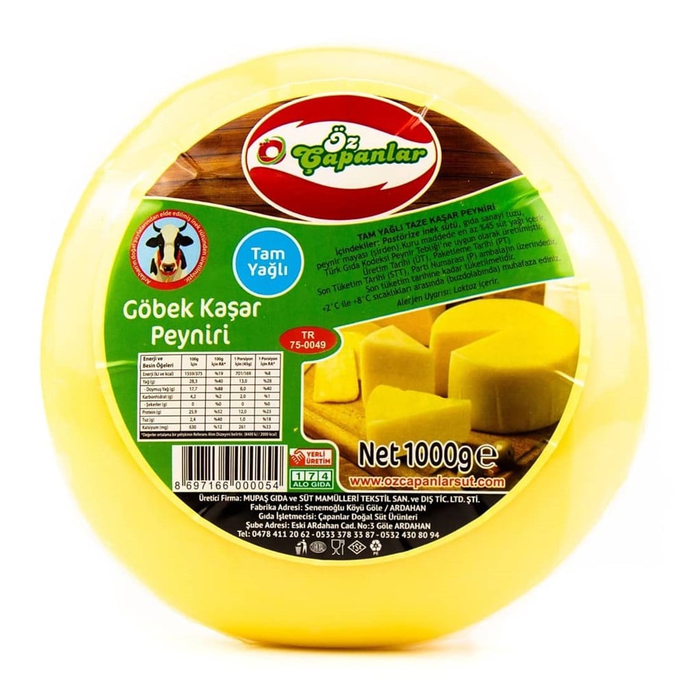 GÖBEK TAZE KAŞAR (1000 GR)