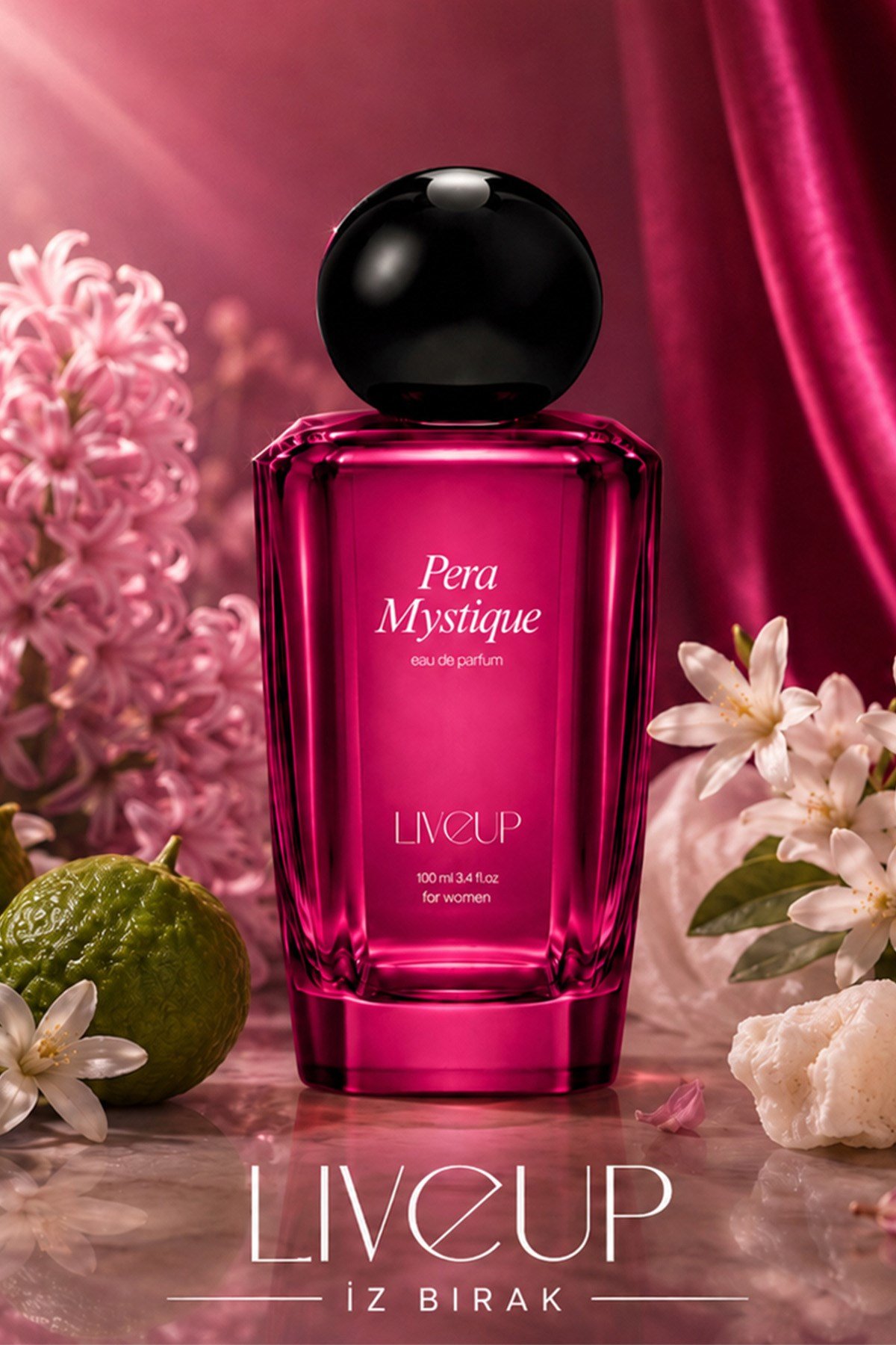 Niche Serisi Pera Mystique Kadın Parfümü 100ml | Çiçeksi, Zarif, Işıltılı | EDP For Women 100ml