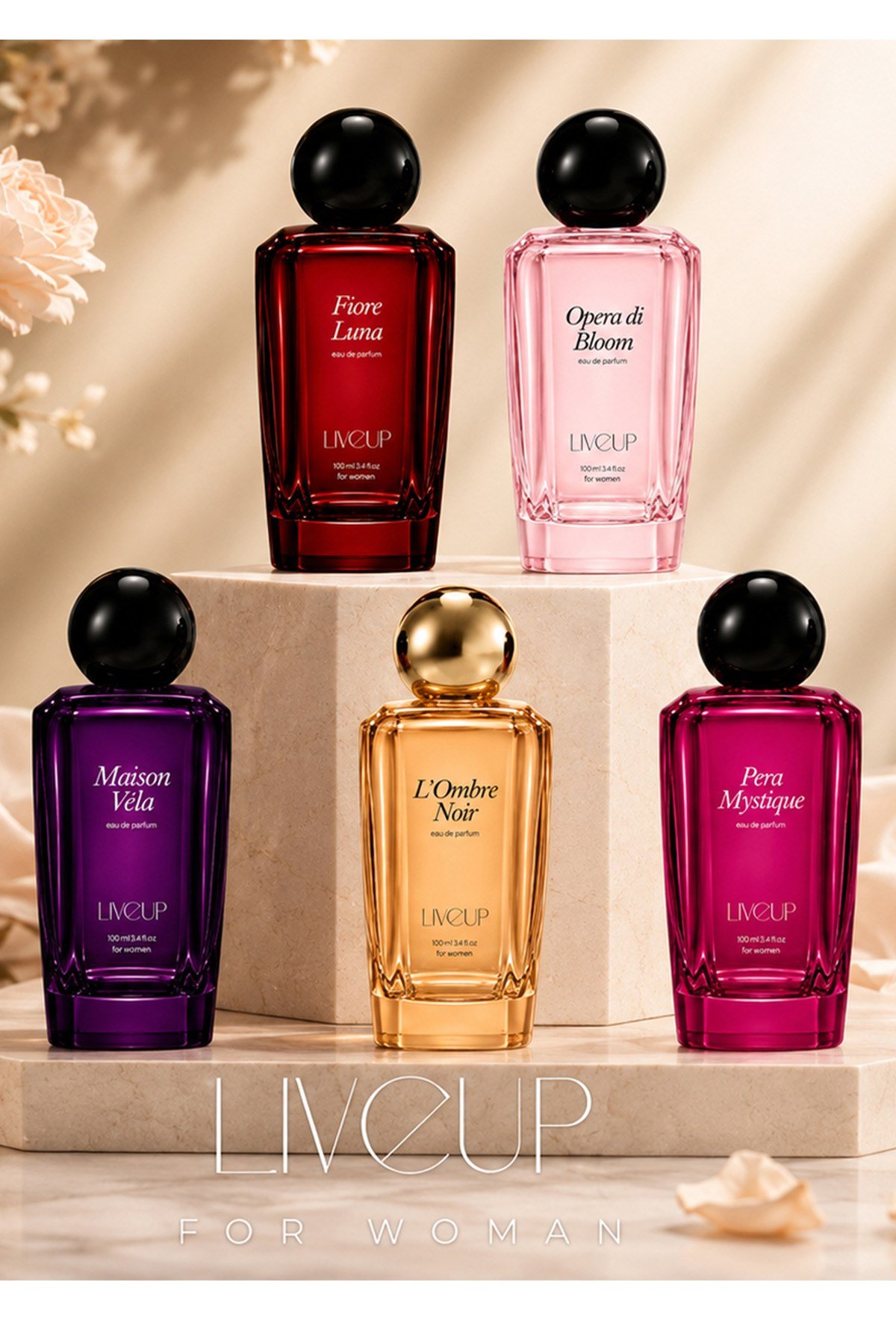 Niche Serisi Pera Mystique Kadın Parfümü 100ml | Çiçeksi, Zarif, Işıltılı | EDP For Women 100ml
