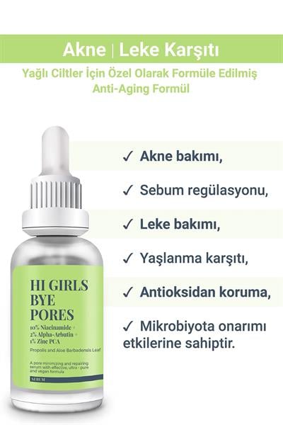 SHE VEC Hı Gırls Bye Pores Yağlı & Akne Eğilimli Ciltler Için Özel Olarak Tasarlanmış Formül