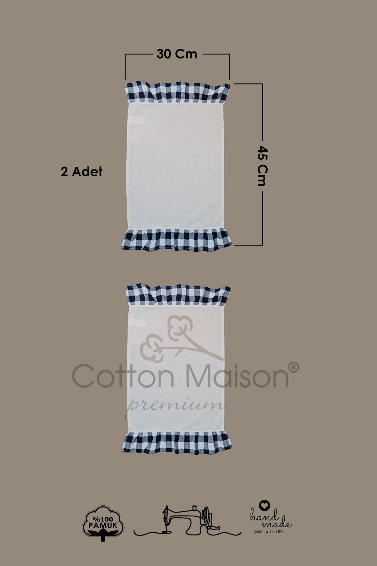 Amerikan Servisi Fırfırlı Retro 2 li 30x45 Cm