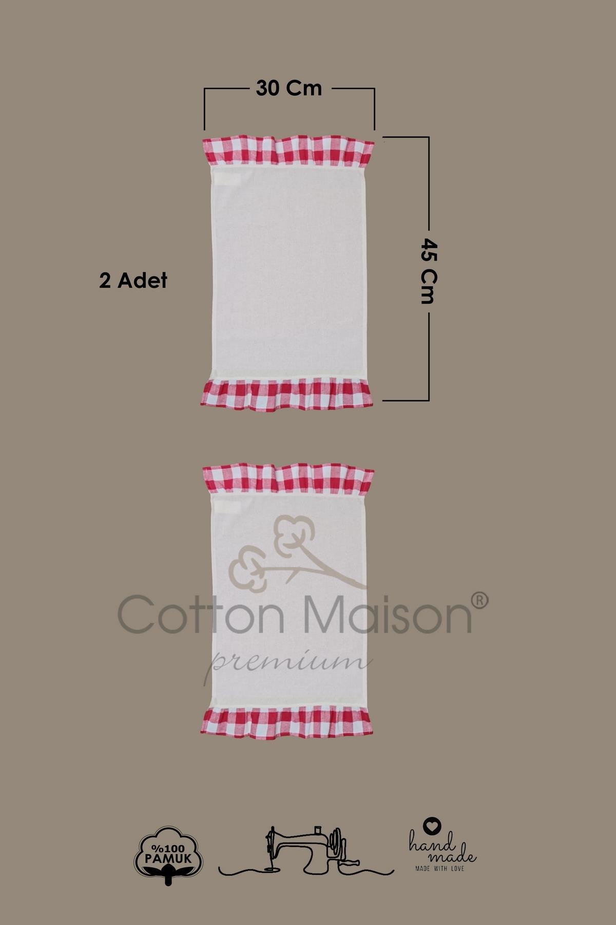 Amerikan Servisi Fırfırlı Retro 2 li 30x45 Cm