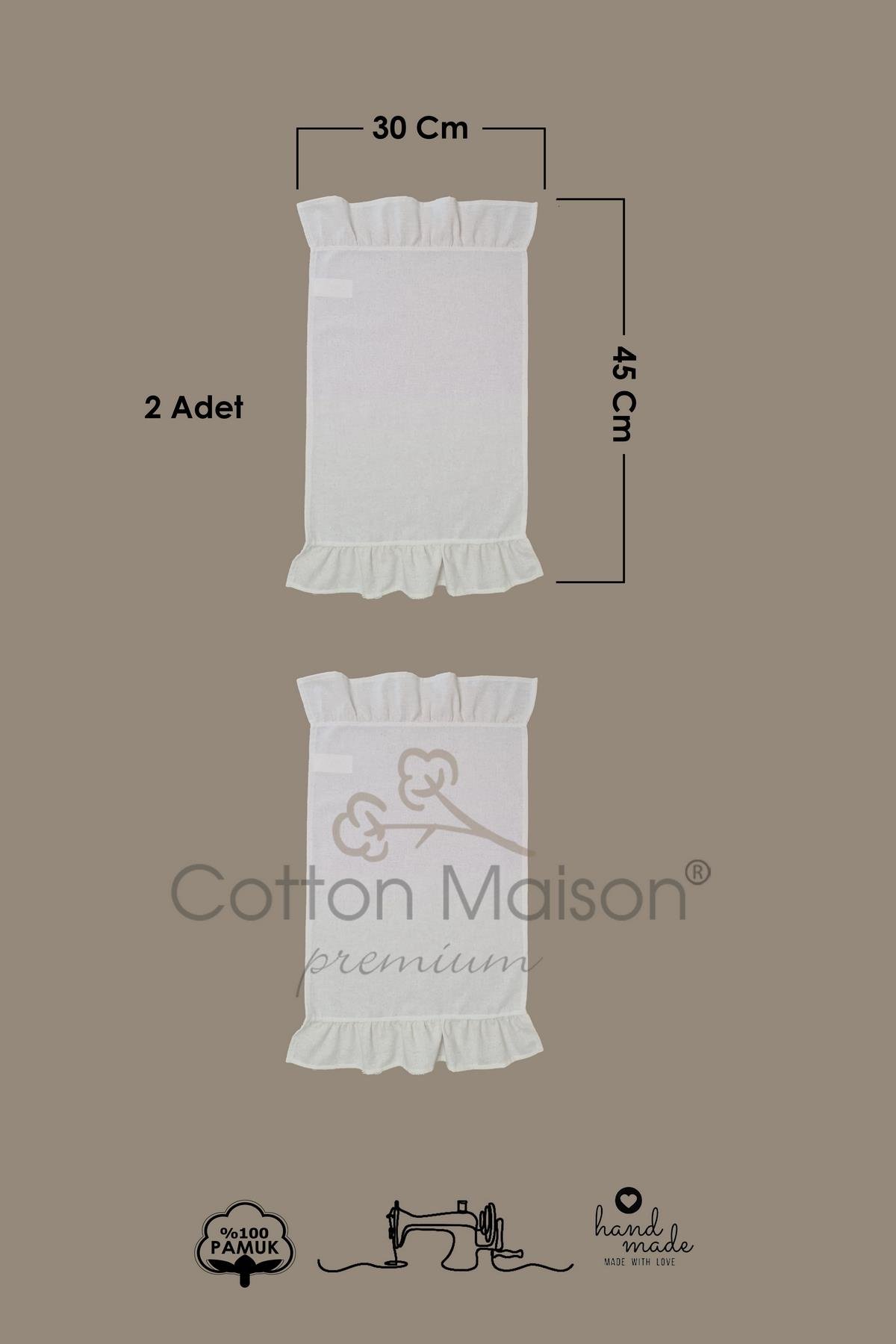 Amerikan Servisi Fırfırlı Retro 2 li 30x45 Cm