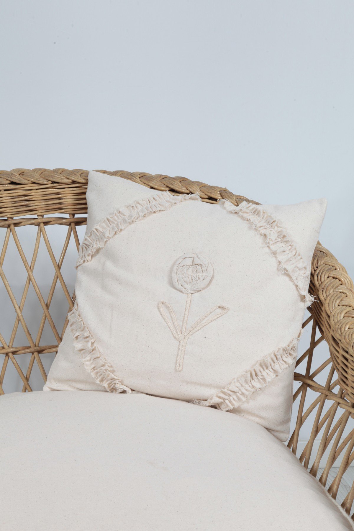 Boho Kırlent Kılıfı Rose 45x45 Cm