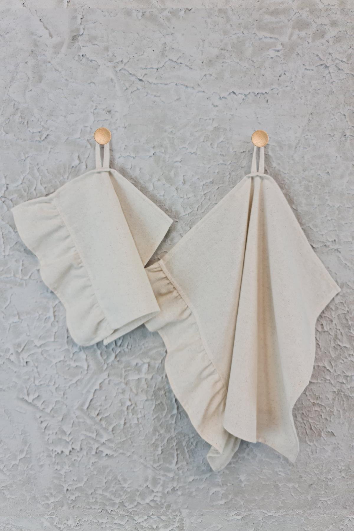 Kurulama Bezi Fırfırlı Retro 2 li