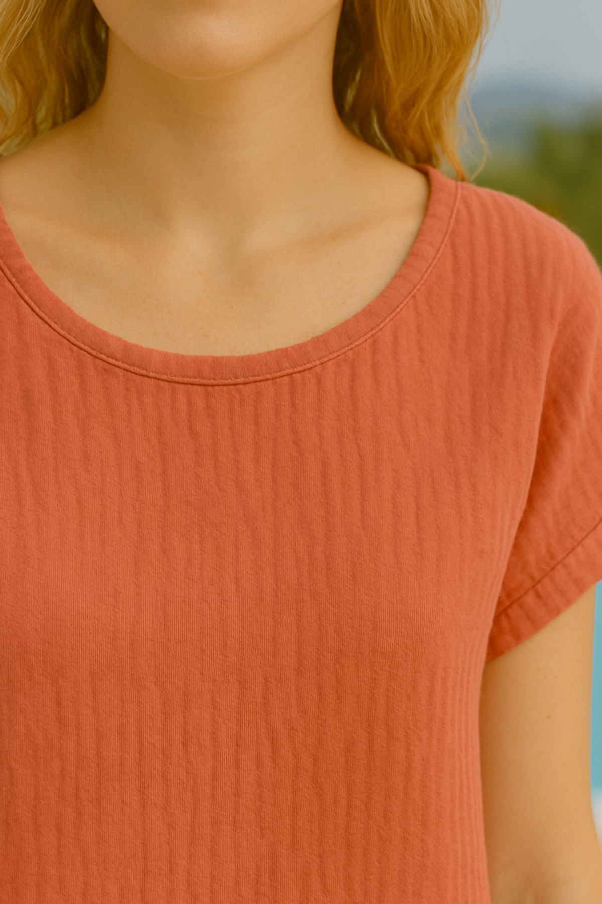Basic Muslin Blouse - Natural Summer Comfort