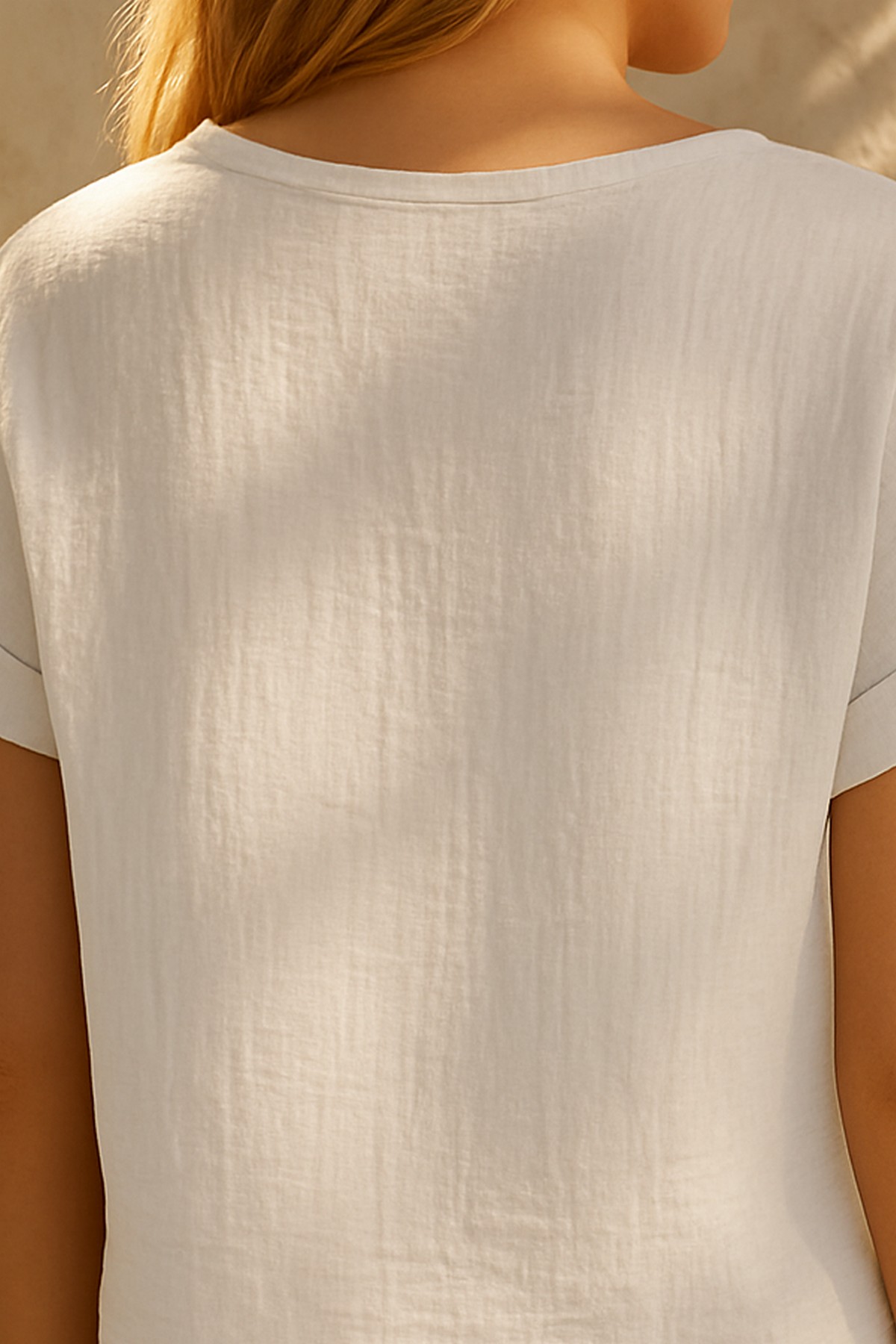 Basic Muslin Blouse - Natural Summer Comfort