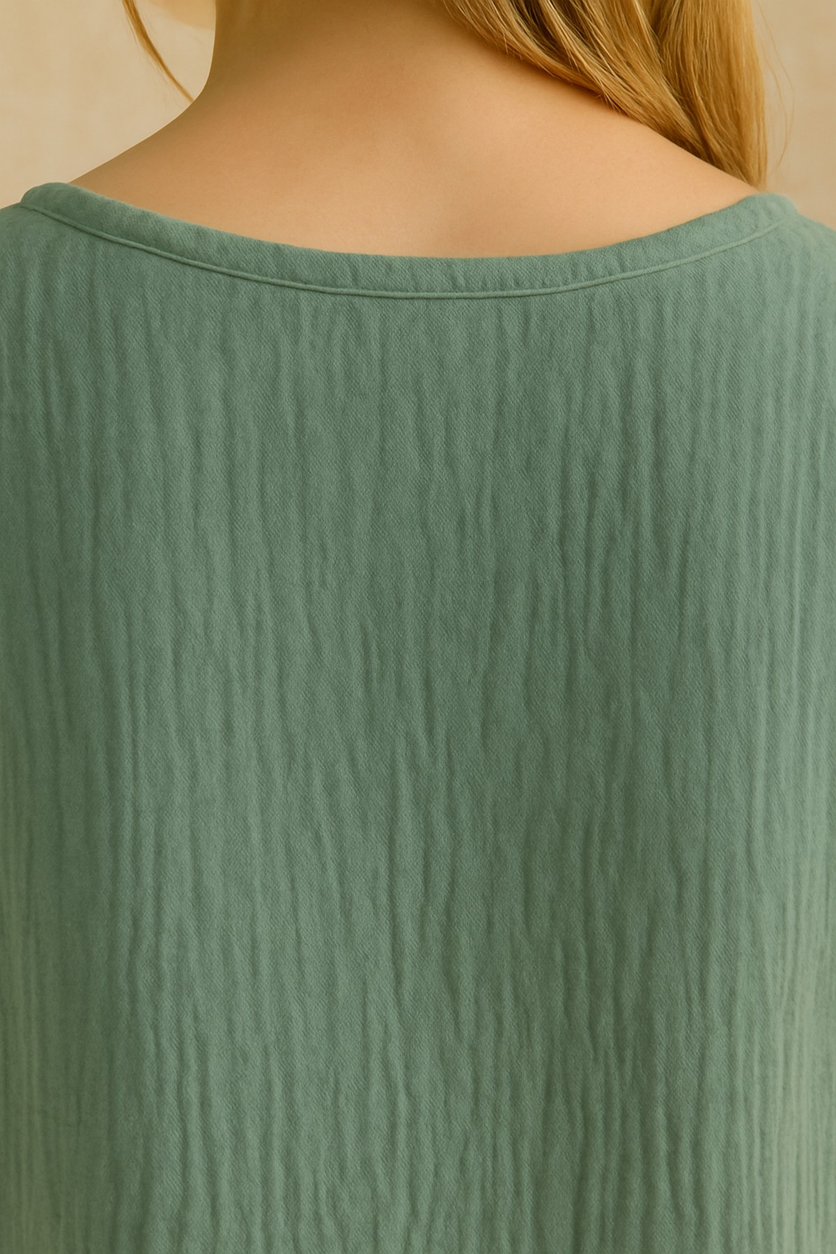Basic Muslin Blouse - Natural Summer Comfort