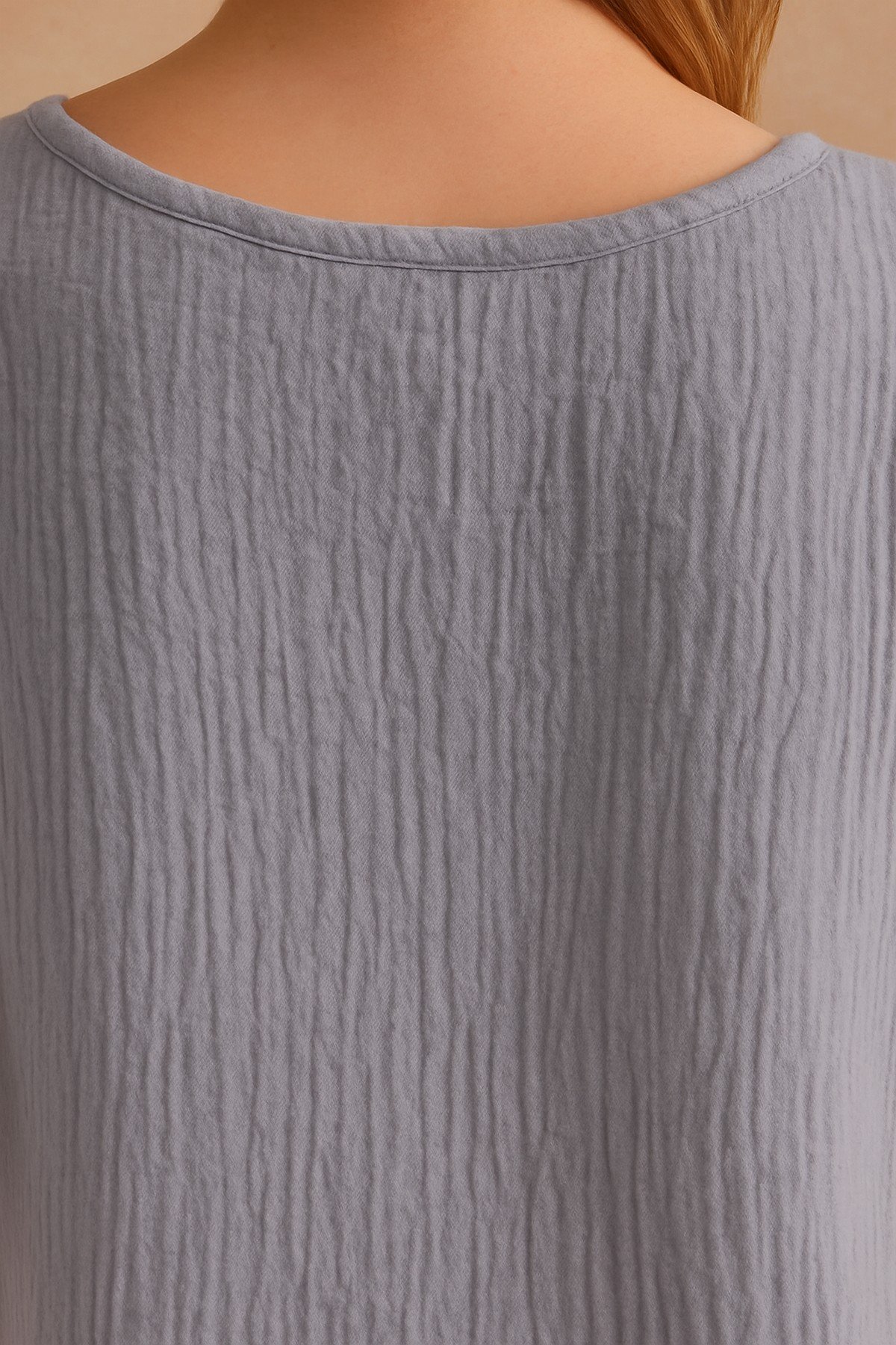 Basic Muslin Blouse - Natural Summer Comfort