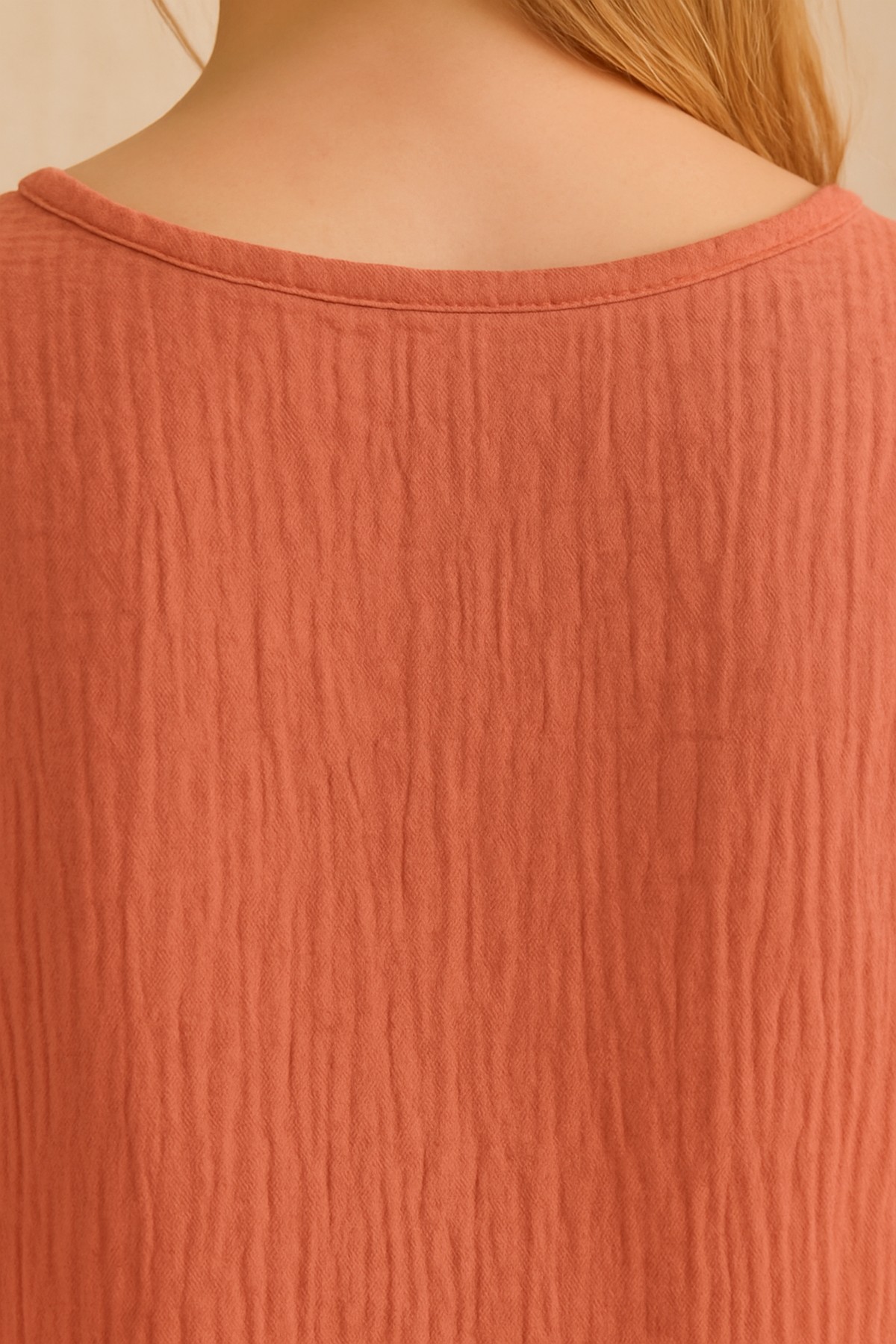 Basic Muslin Blouse - Natural Summer Comfort