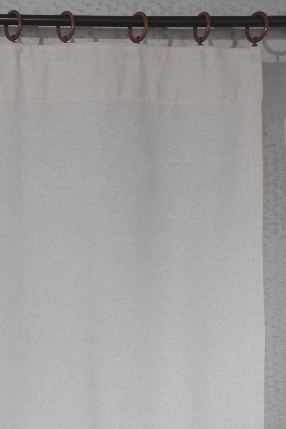 Naturel Bohem French Stil Fırfırlı Perde