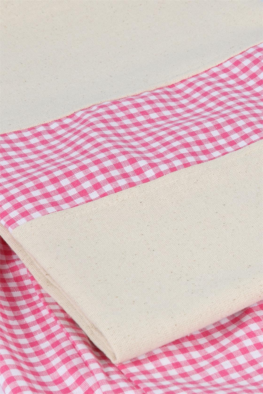 Naturel Fırfırlı Perde Kornişli Vintage Renkli