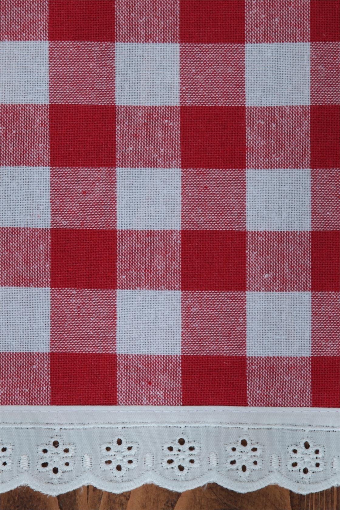 Peçete Kareli Fistolu 6 lı Retro 20x30 Cm