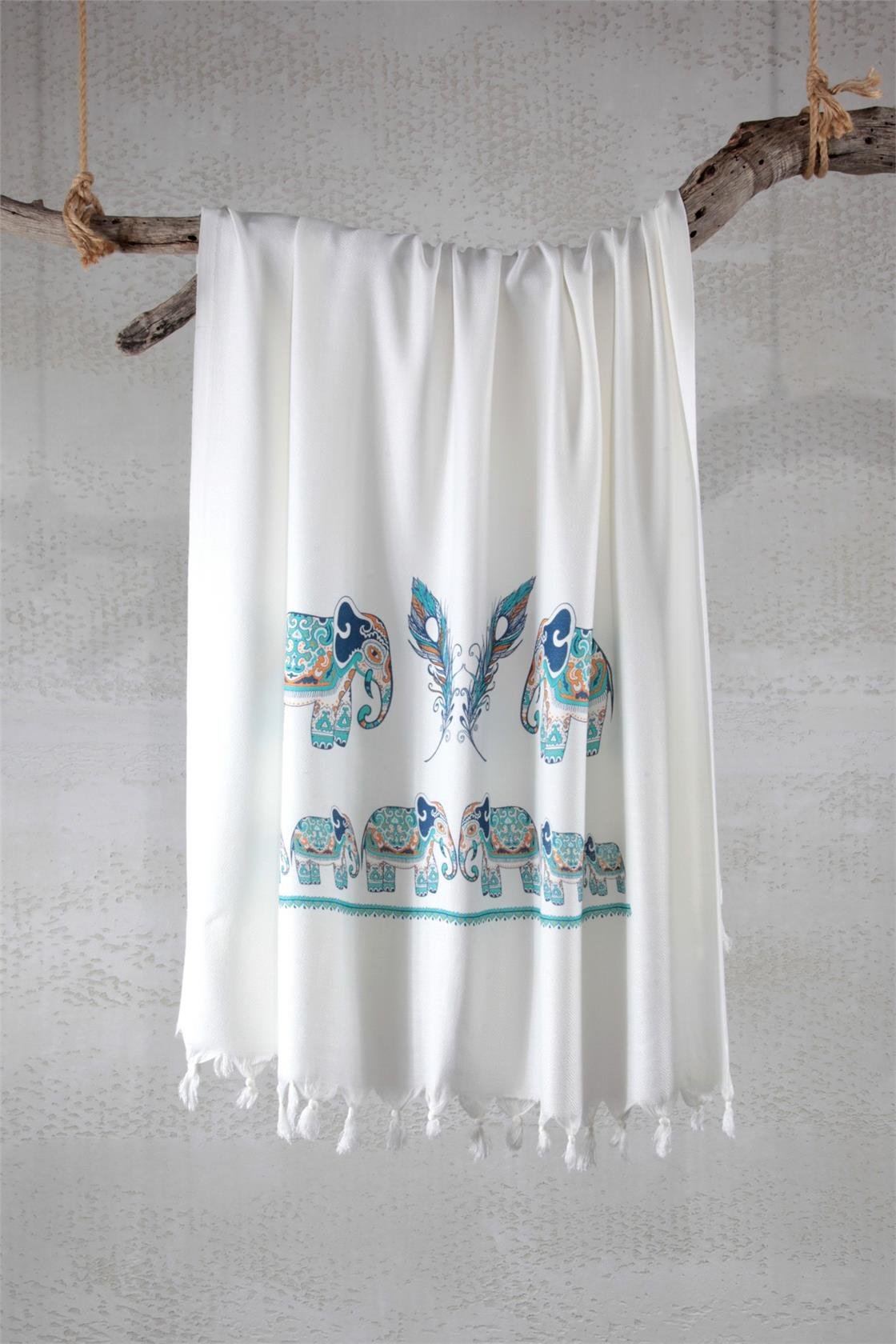 Peştemal Bambu Baskılı Afrika Dans