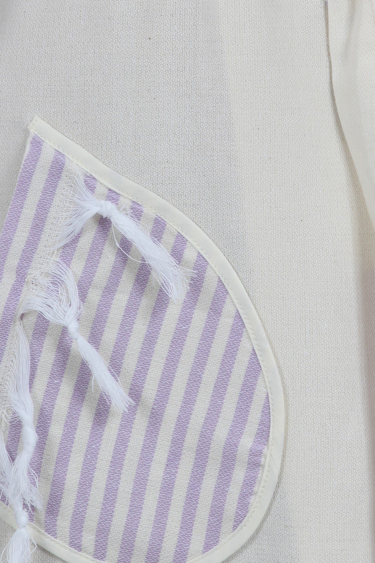 Peştemal Bornoz Kimono Yaka Burgata - %100 Doğal Pamuk