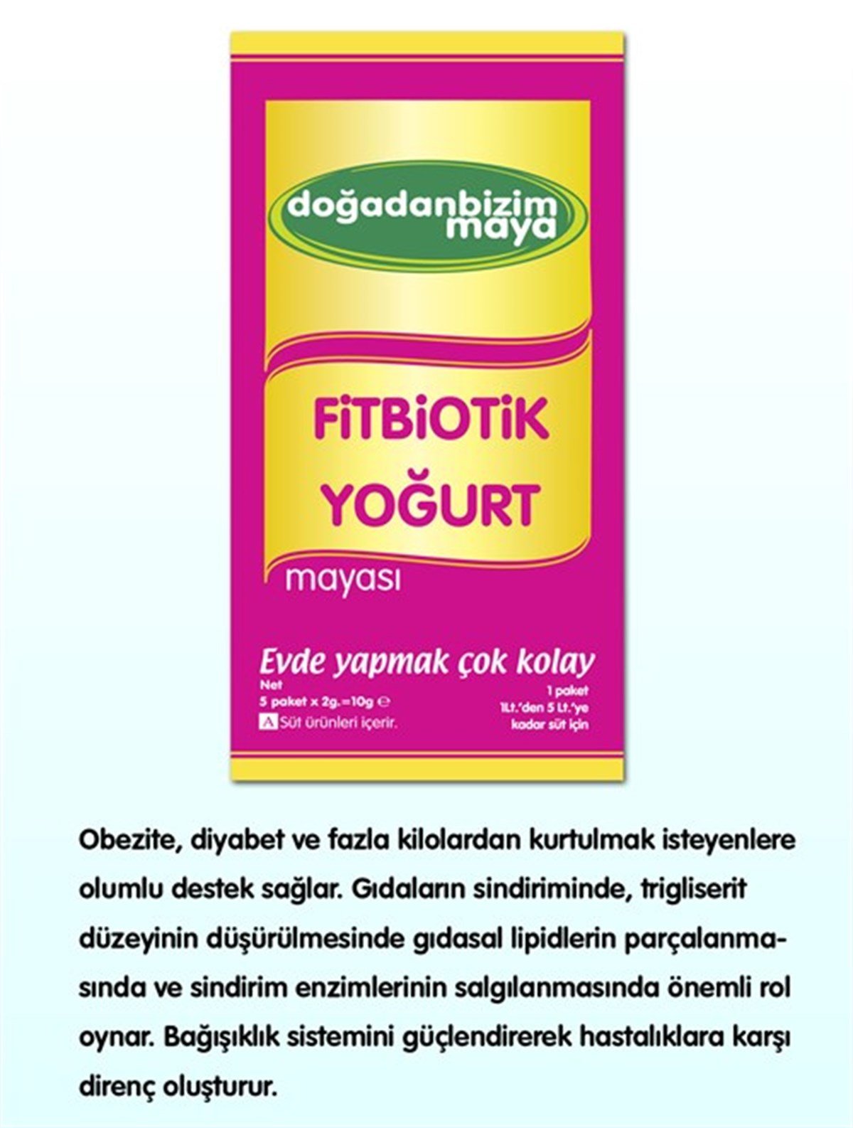 Fitbiotik Yoğurt Mayası  ( 1 Kutu )
