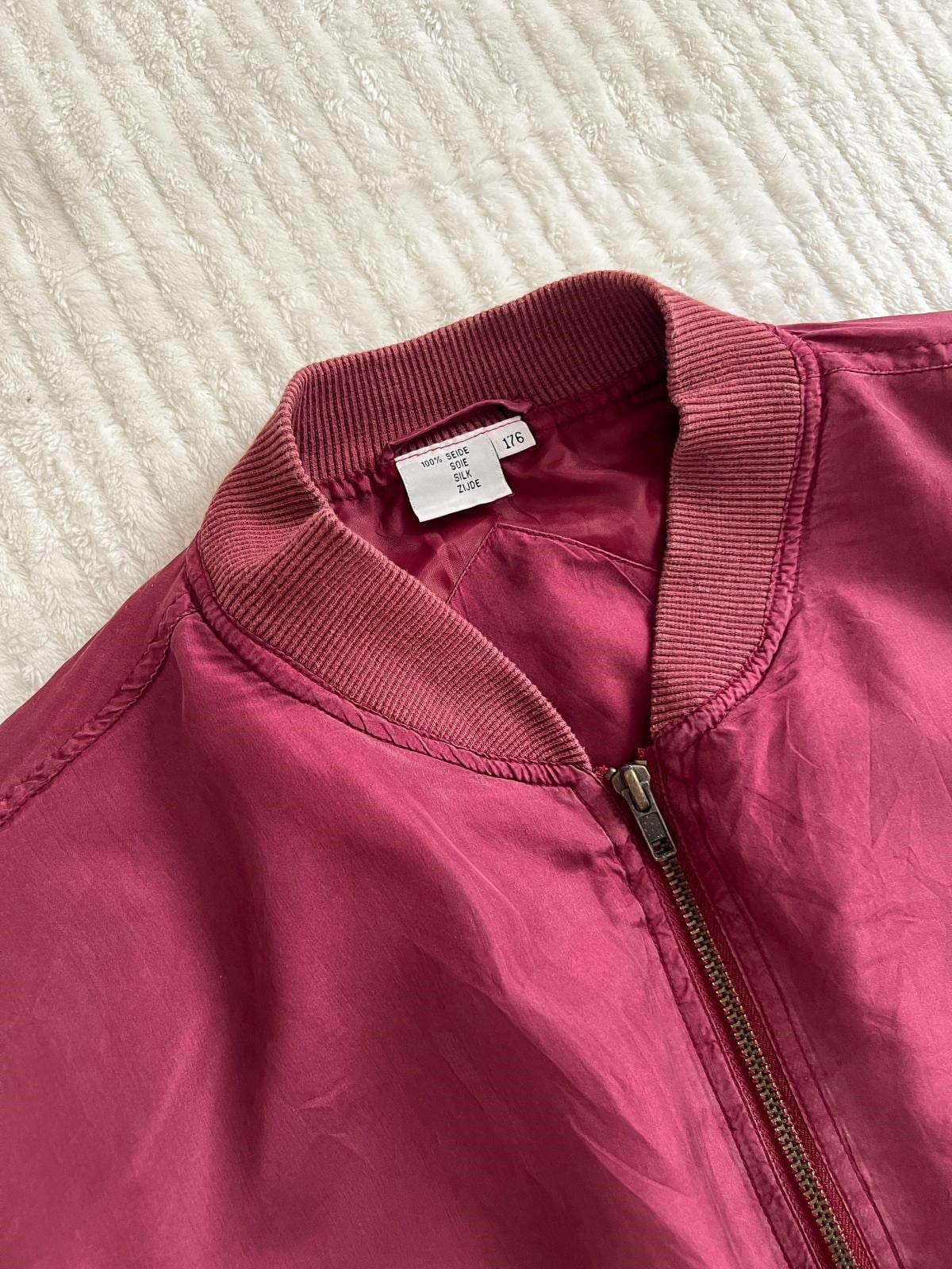 %100 İpek 80ler Bomber