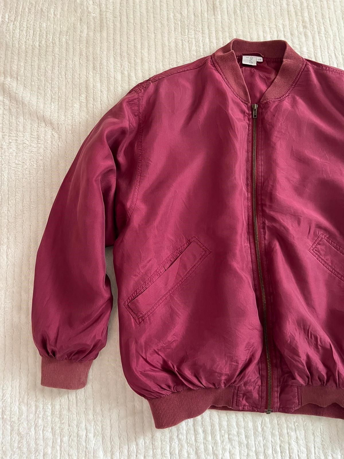 %100 İpek 80ler Bomber