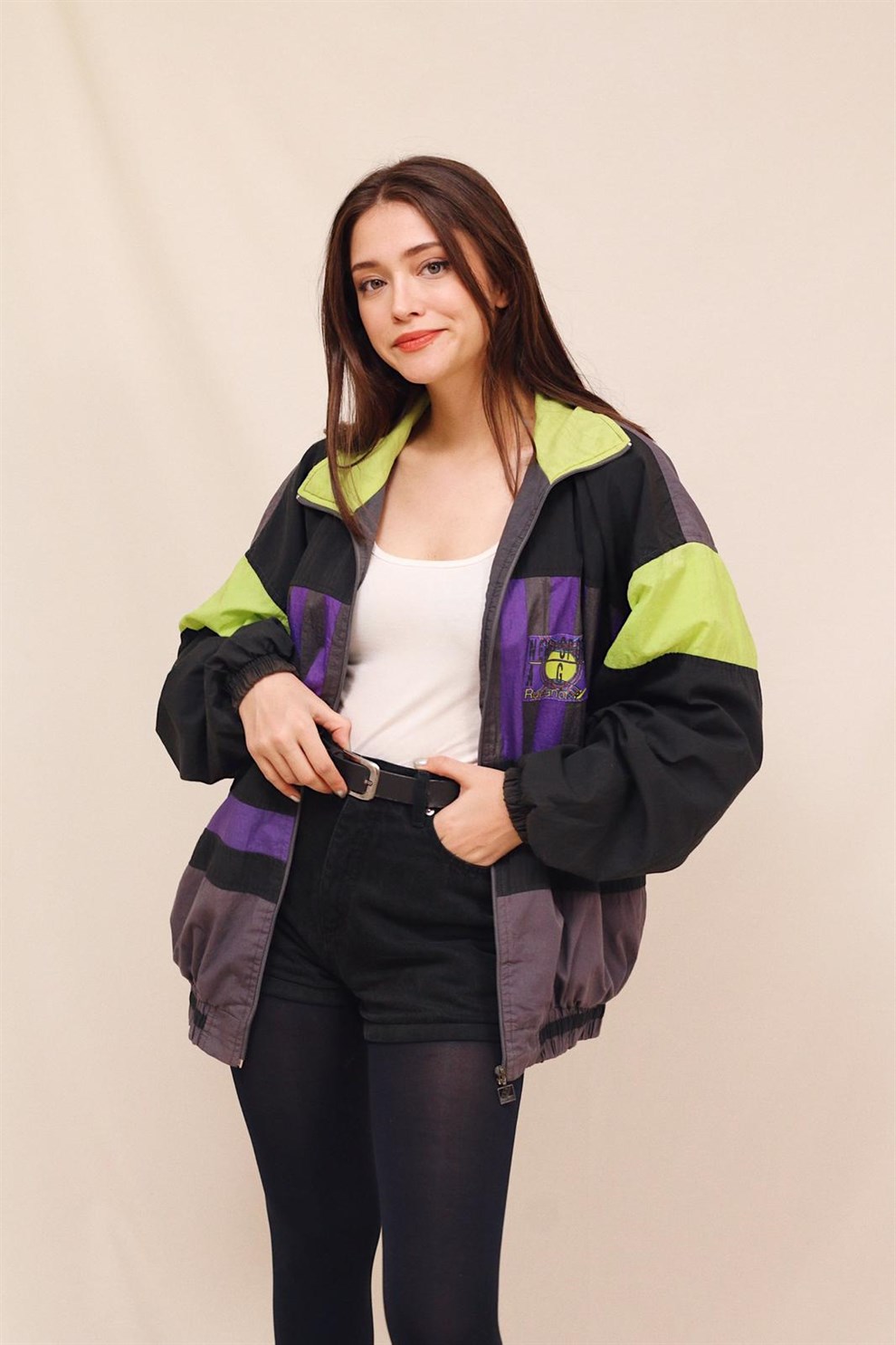 80ler Baskılı Bomber