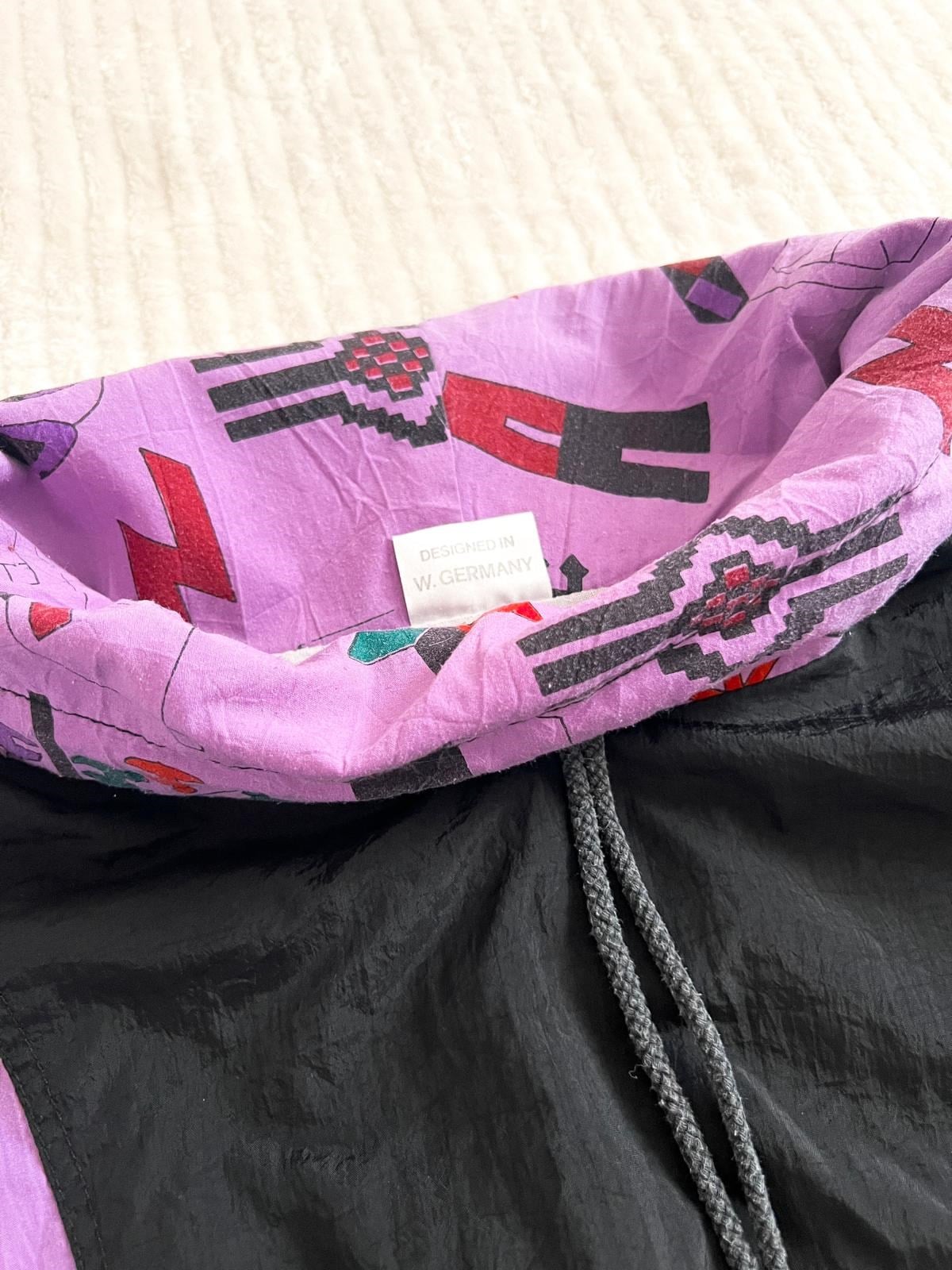 80ler Desenli Anorak Bomber