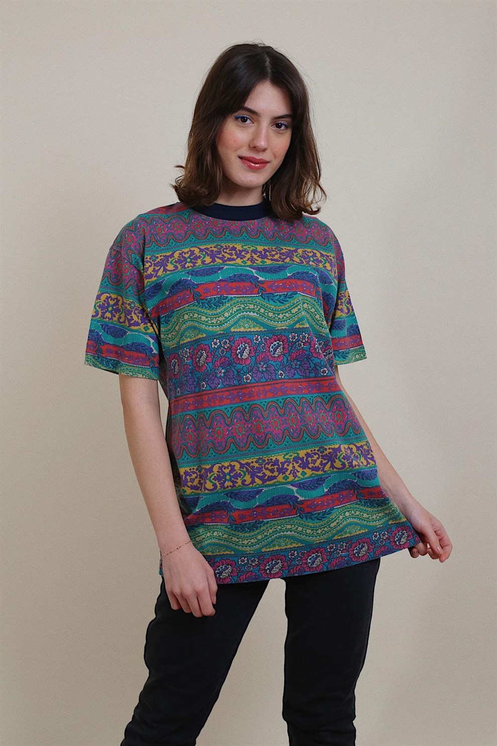 80ler Desenli T-shirt