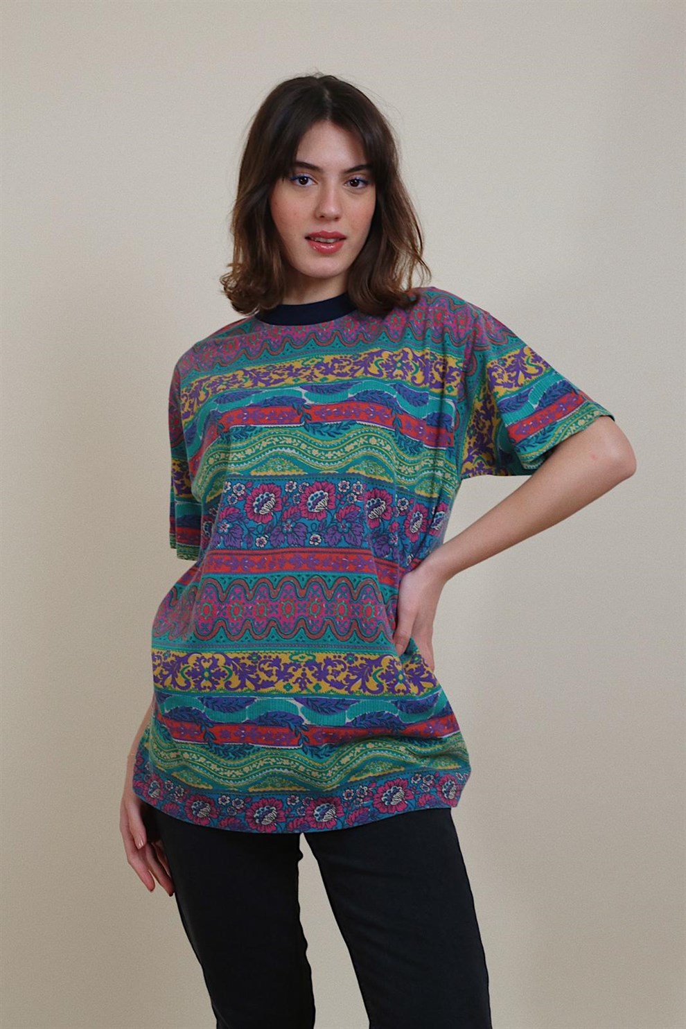 80ler Desenli T-shirt