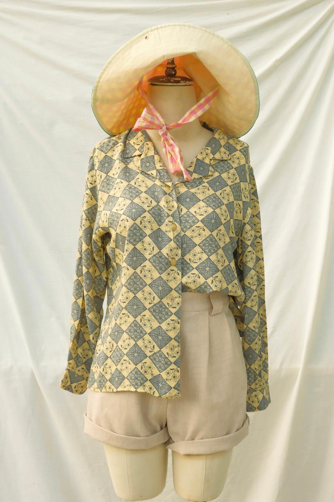 80ler Floral Gömlek