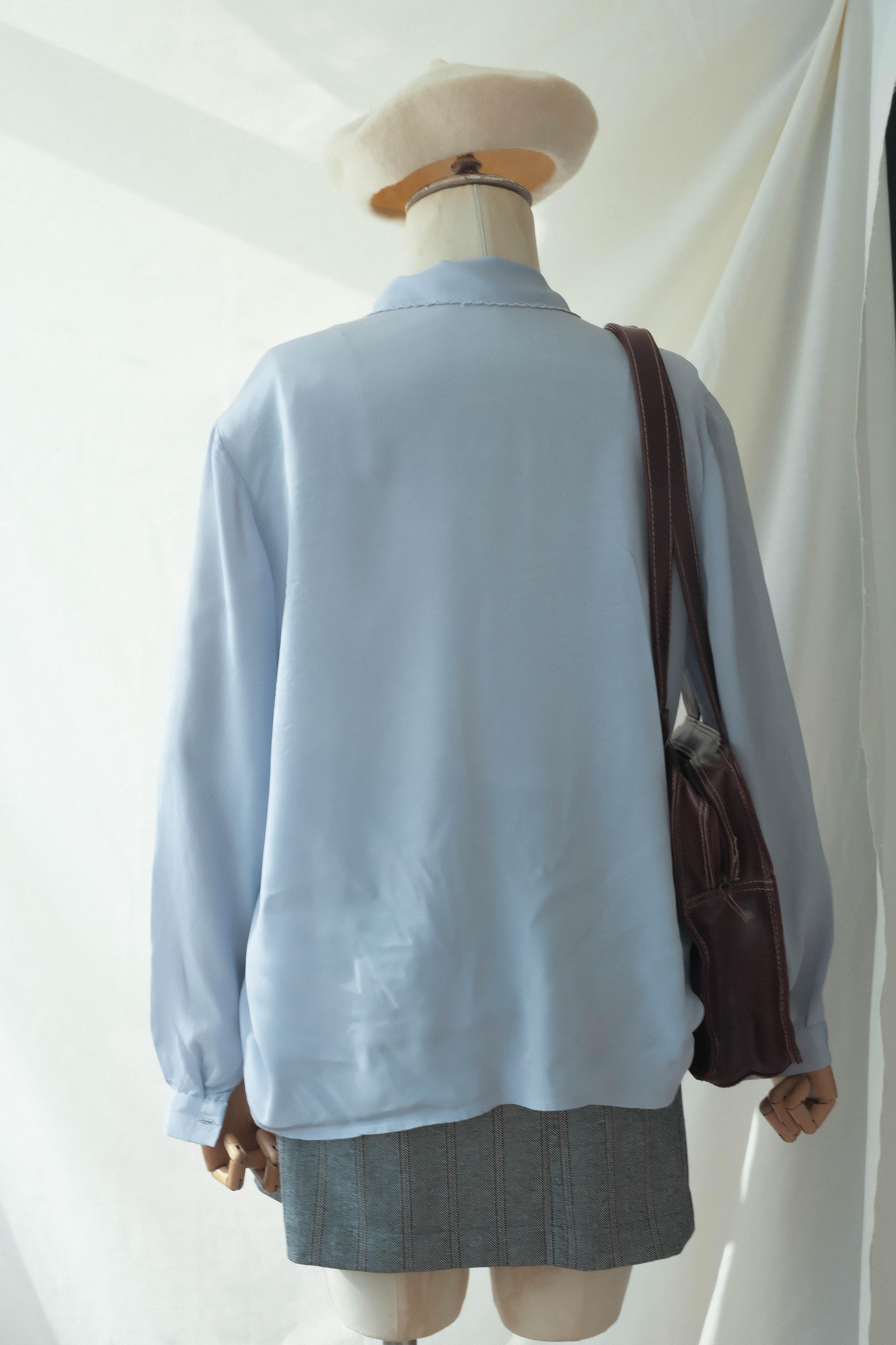 80ler İpek İşlemeli Gömlek