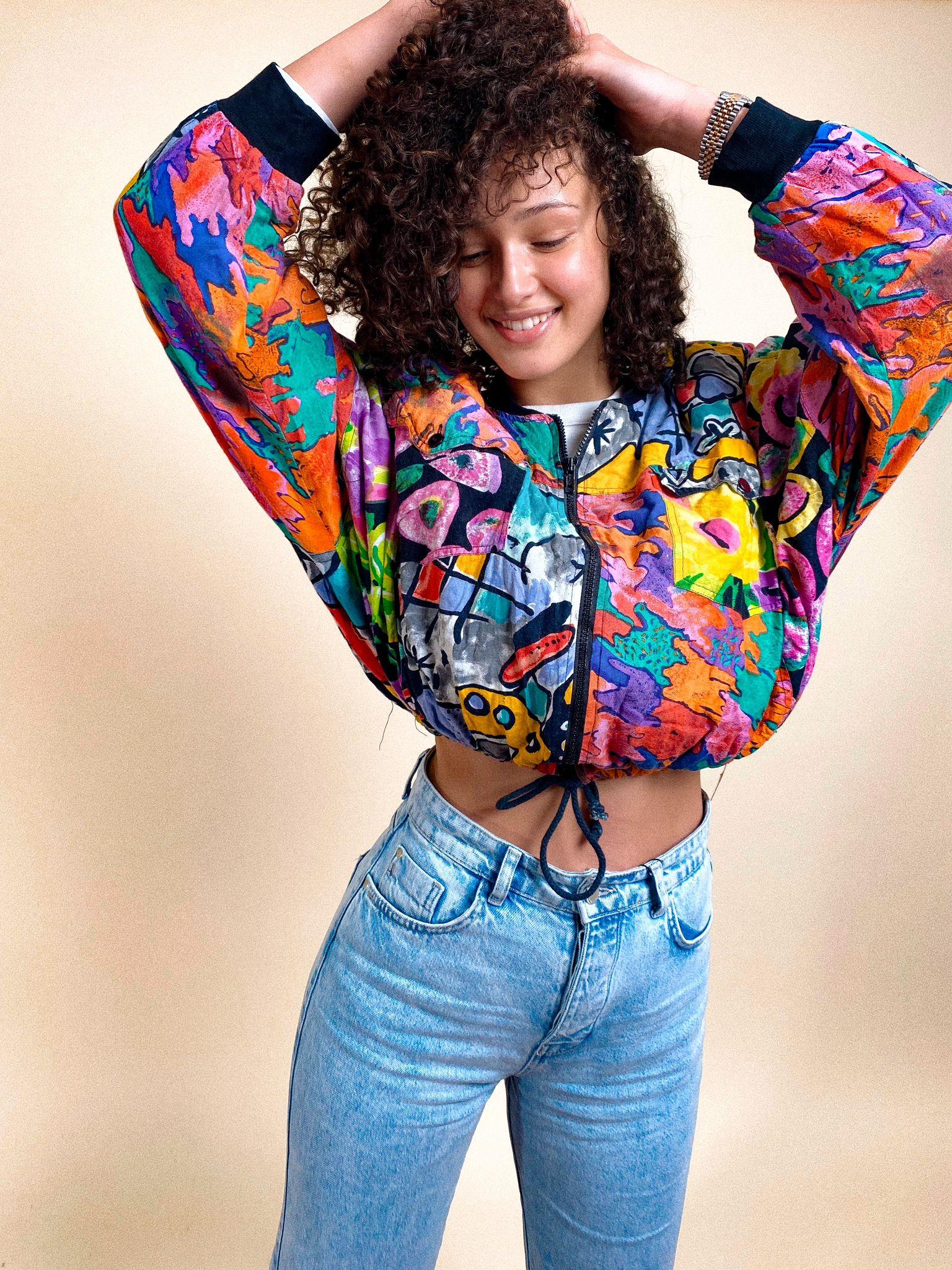 80ler Patchwork Rare Bomber