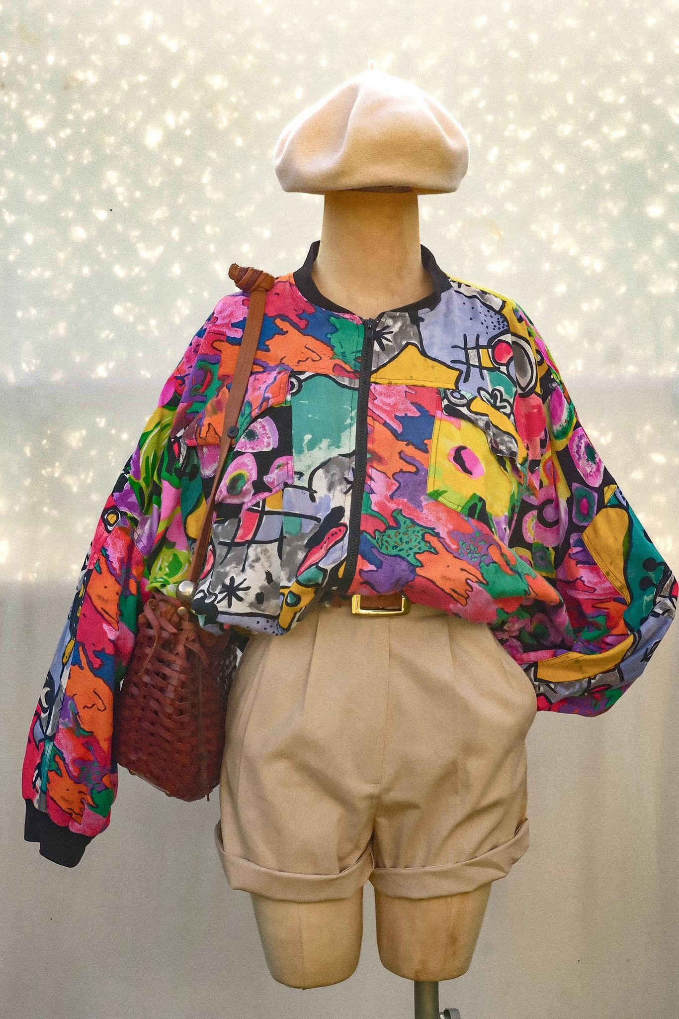 80ler Patchwork Rare Bomber