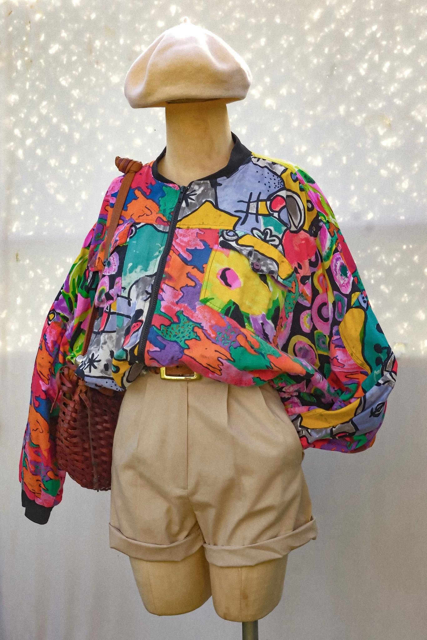80ler Patchwork Rare Bomber