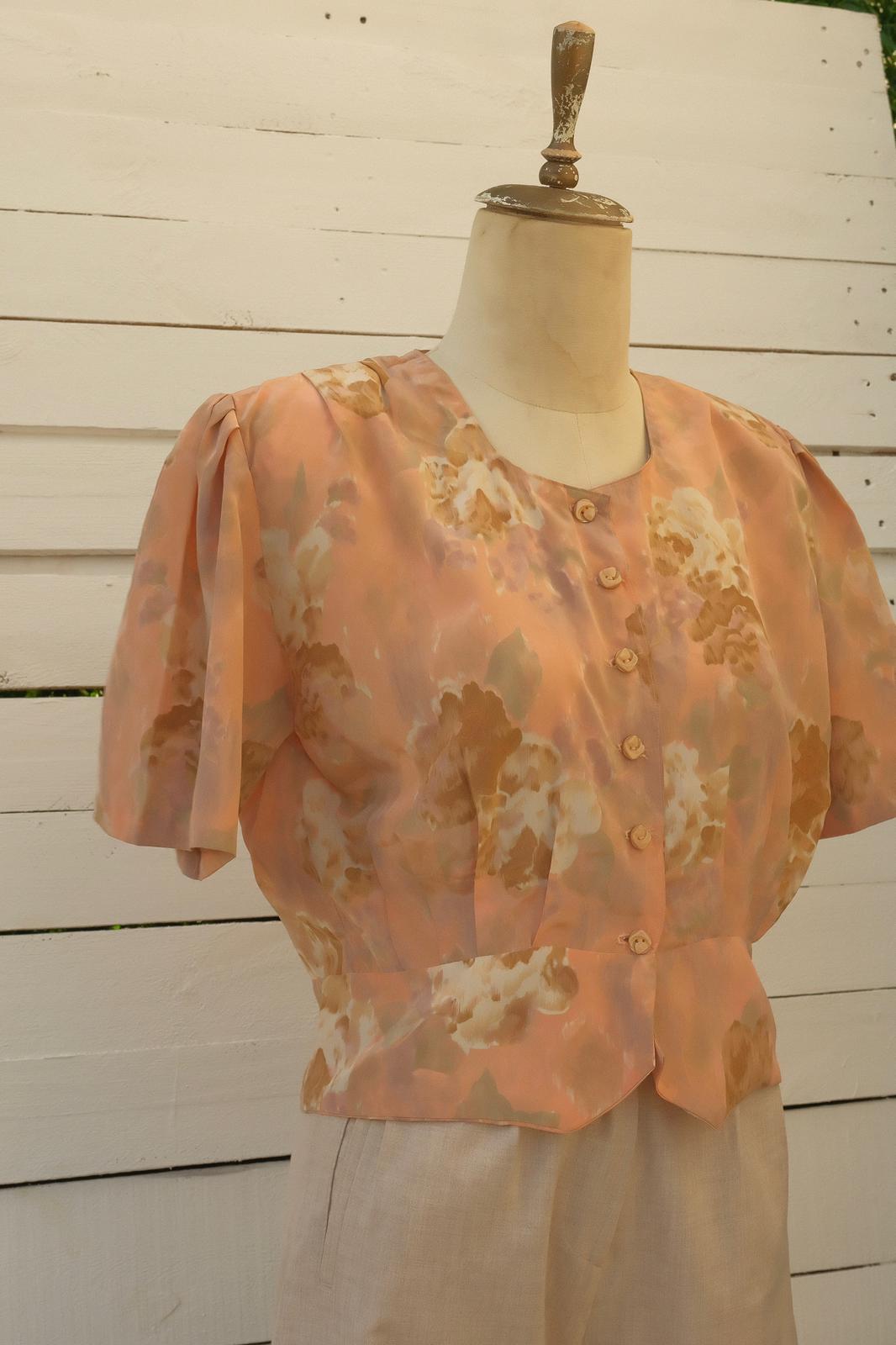 80ler Peplum Gömlek