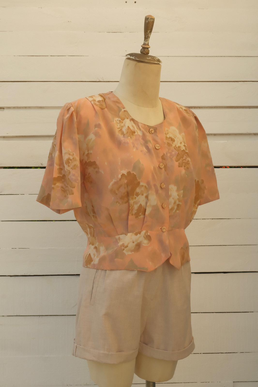 80ler Peplum Gömlek