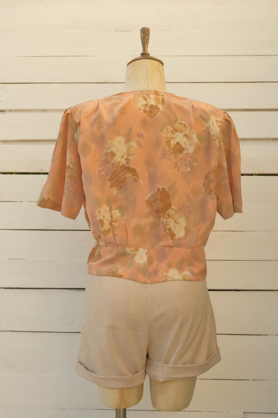 80ler Peplum Gömlek