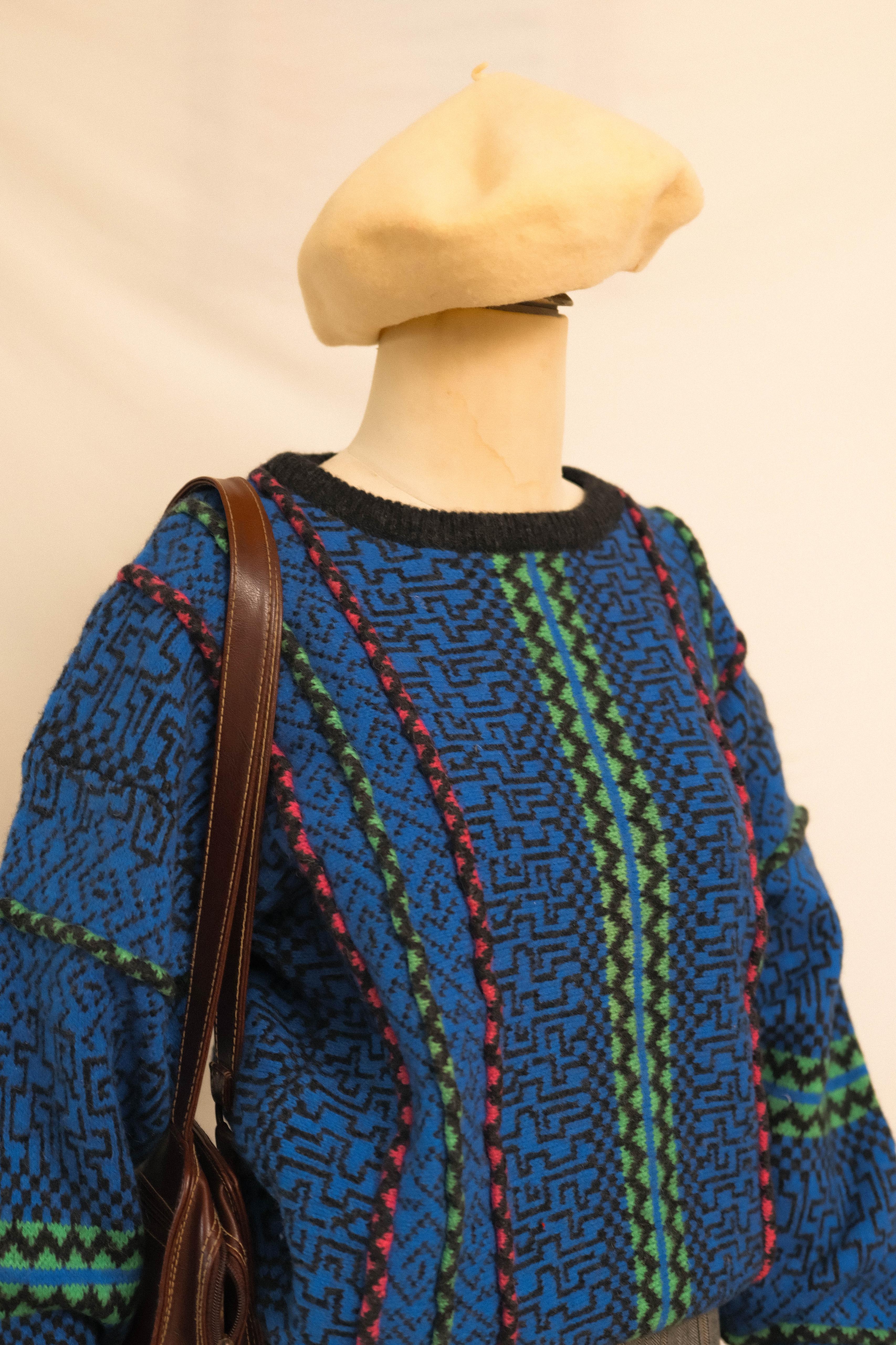 80ler Woolmark Sertifikalı Kazak