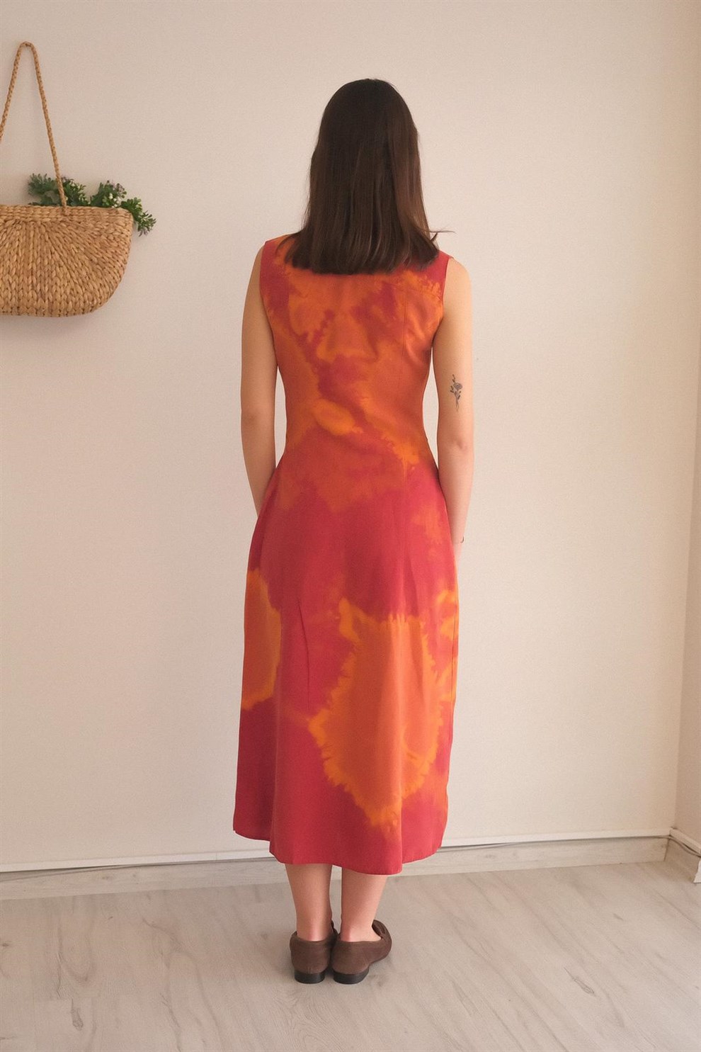 90lar Batik Elbise