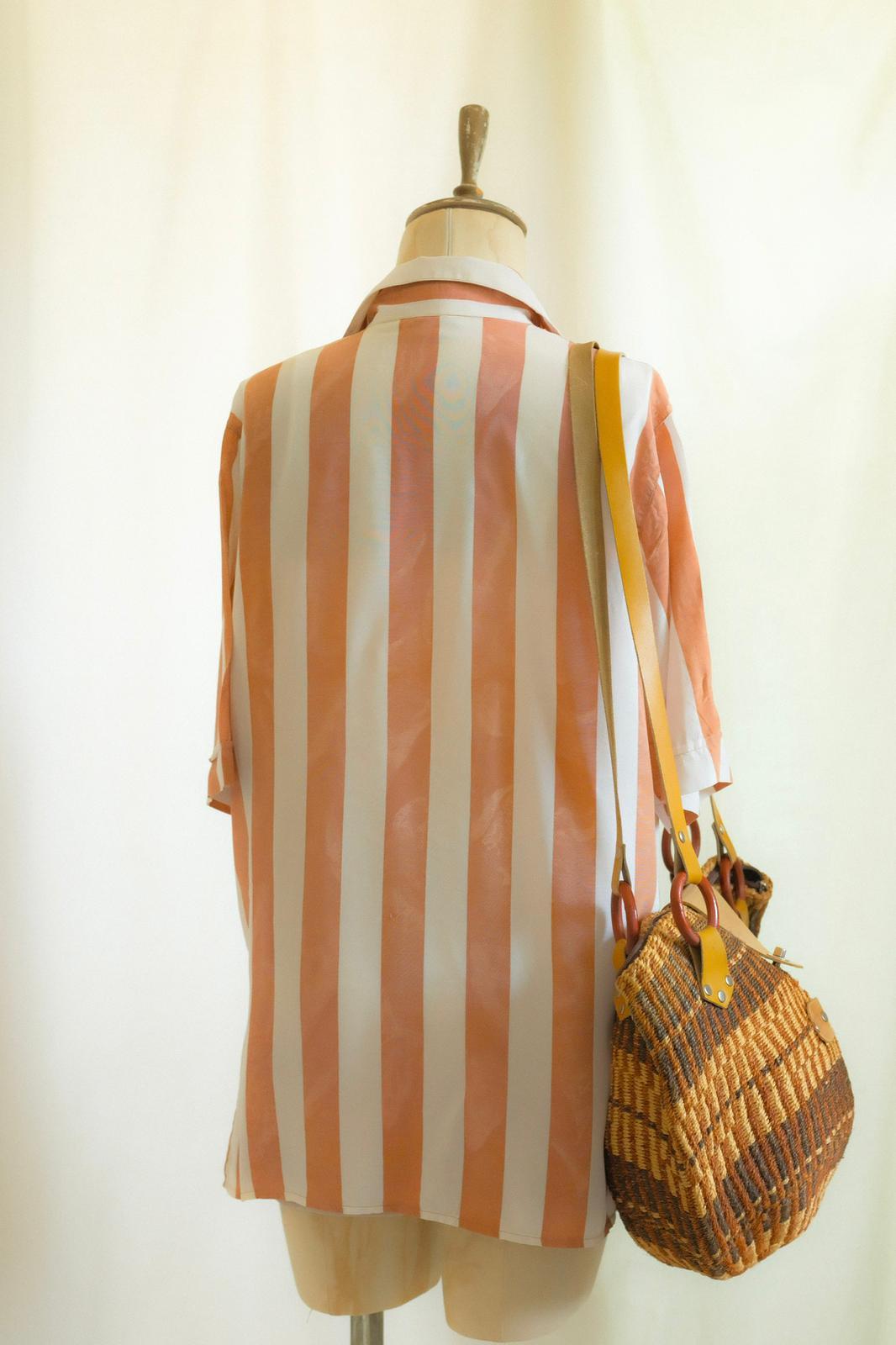 90lar Çizgili Gömlek