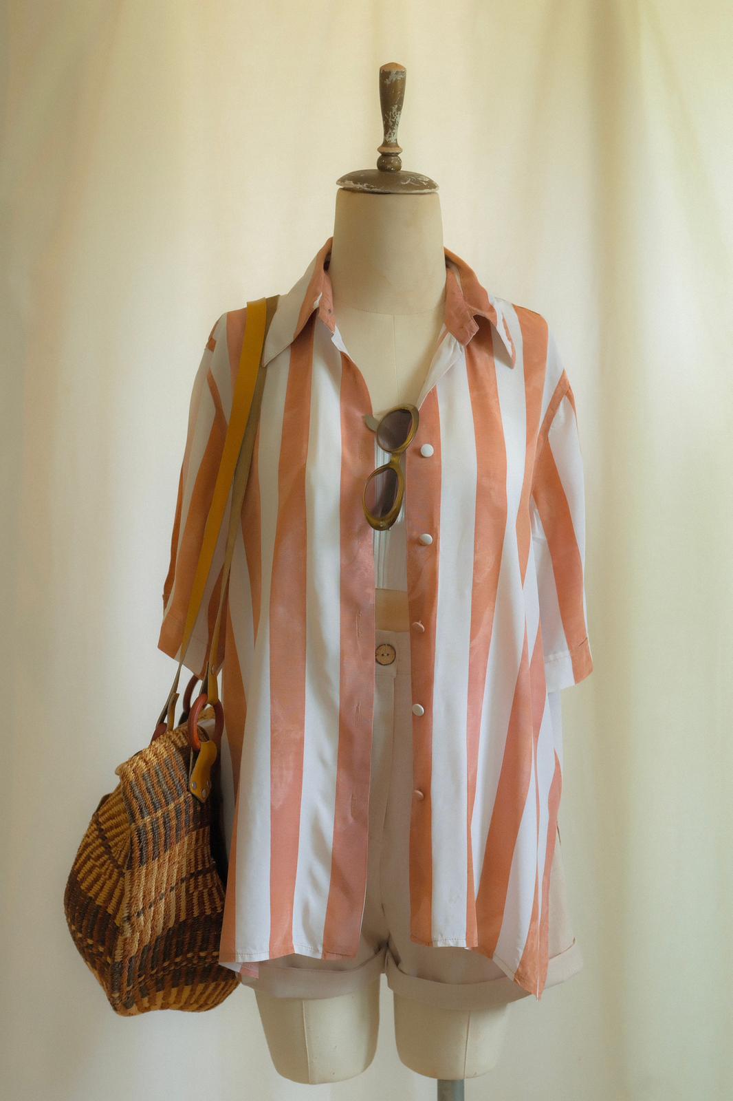 90lar Çizgili Gömlek