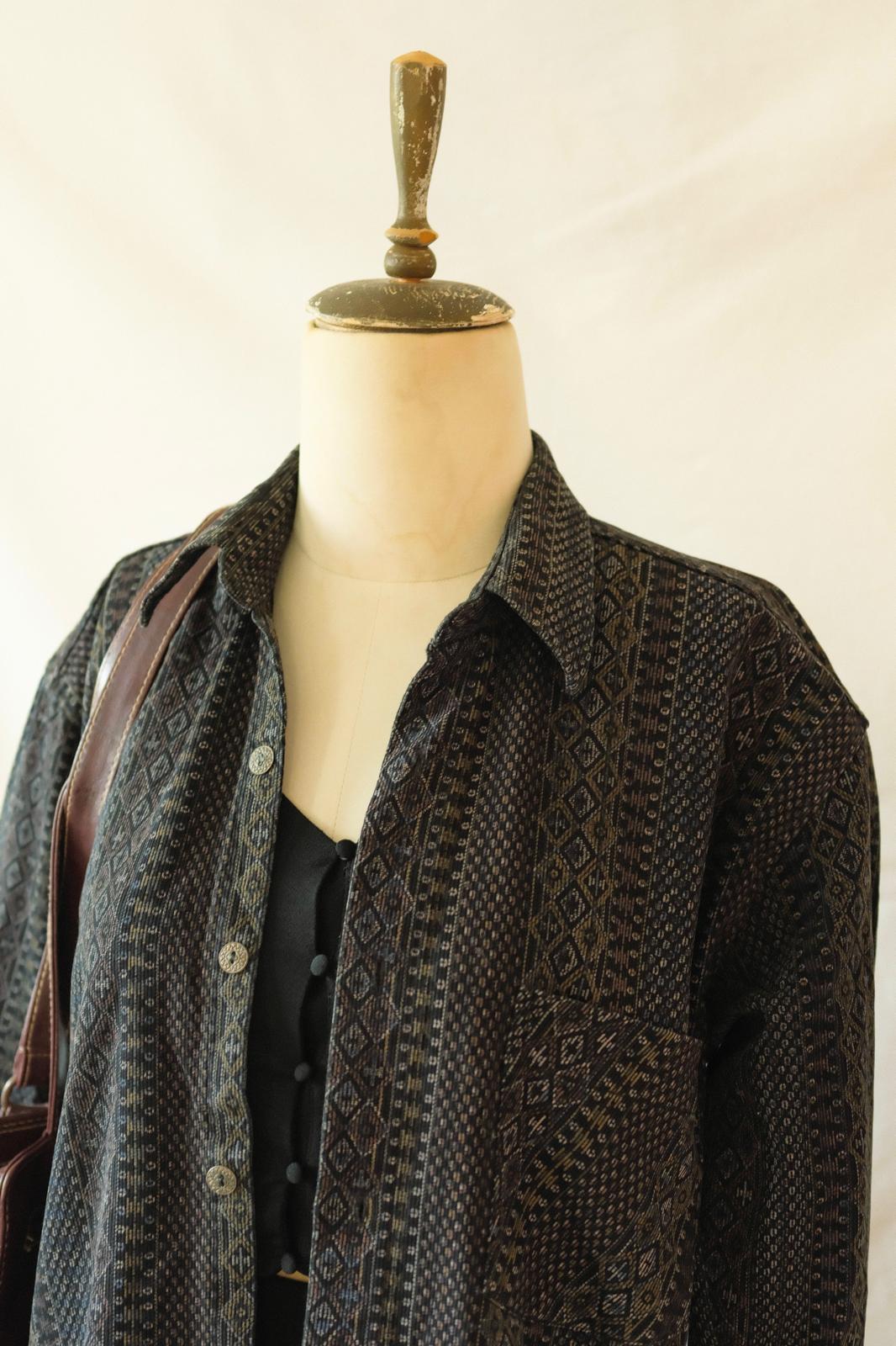 90lar Desenli Gömlek