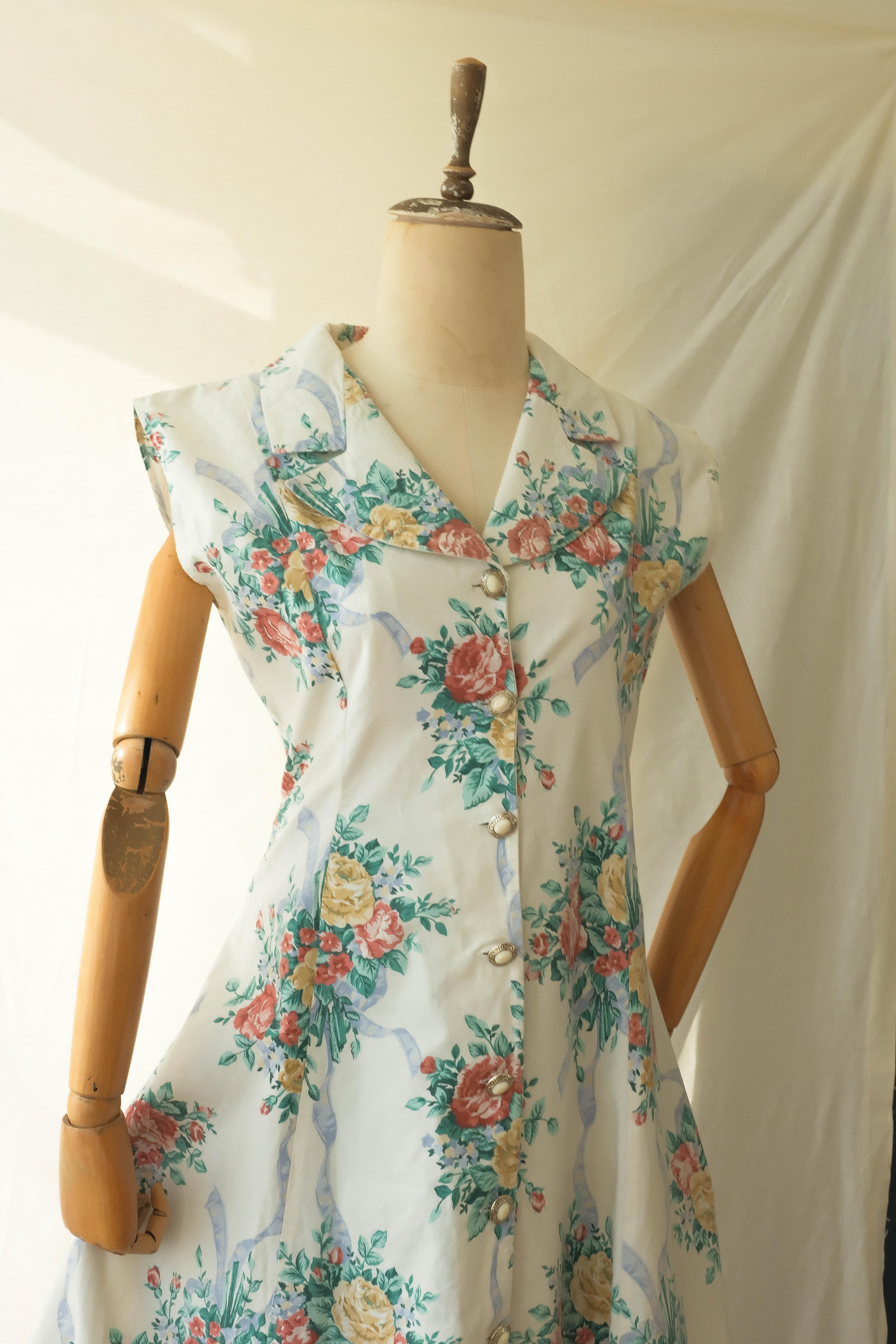 90lar Floral Dream Dress